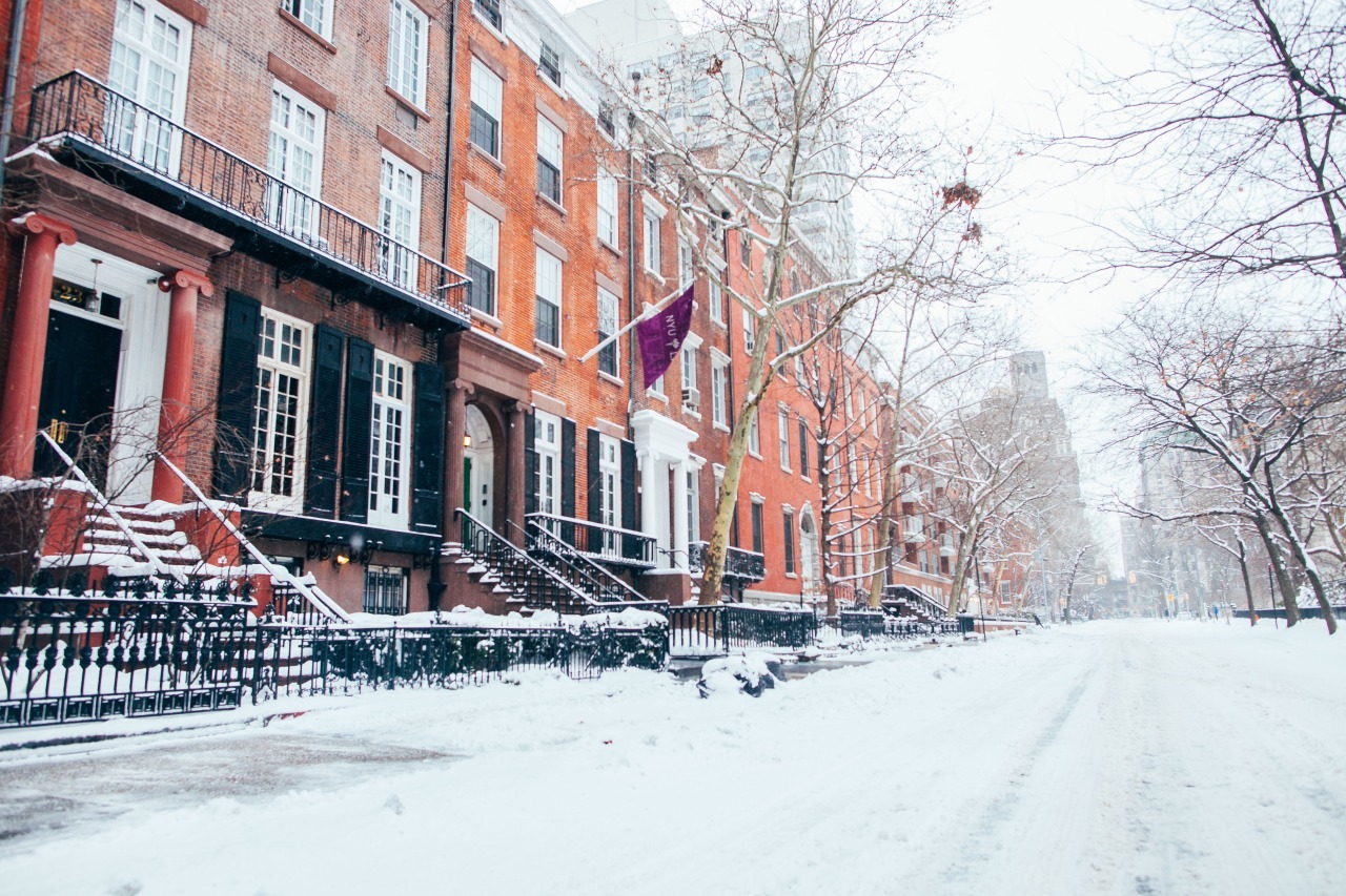 Nyu, Washington Sq Park Under Blizzard Juno By Jose Tutiven #nyc