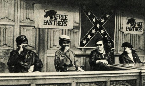 The Rainbow Coalition (late 60s), where Black Panthers united with a group of poor Southern whites to fight discrimination. The leader, Fred Hampton, was drugged & killed by the FBI, 50 years ago today. Check this blog!