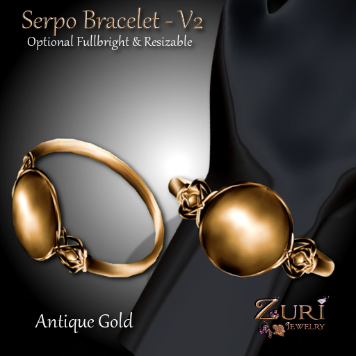 Mini Mania GrouZuri's Copy Serpo Bracelet V2 - Antique_Gold PIC