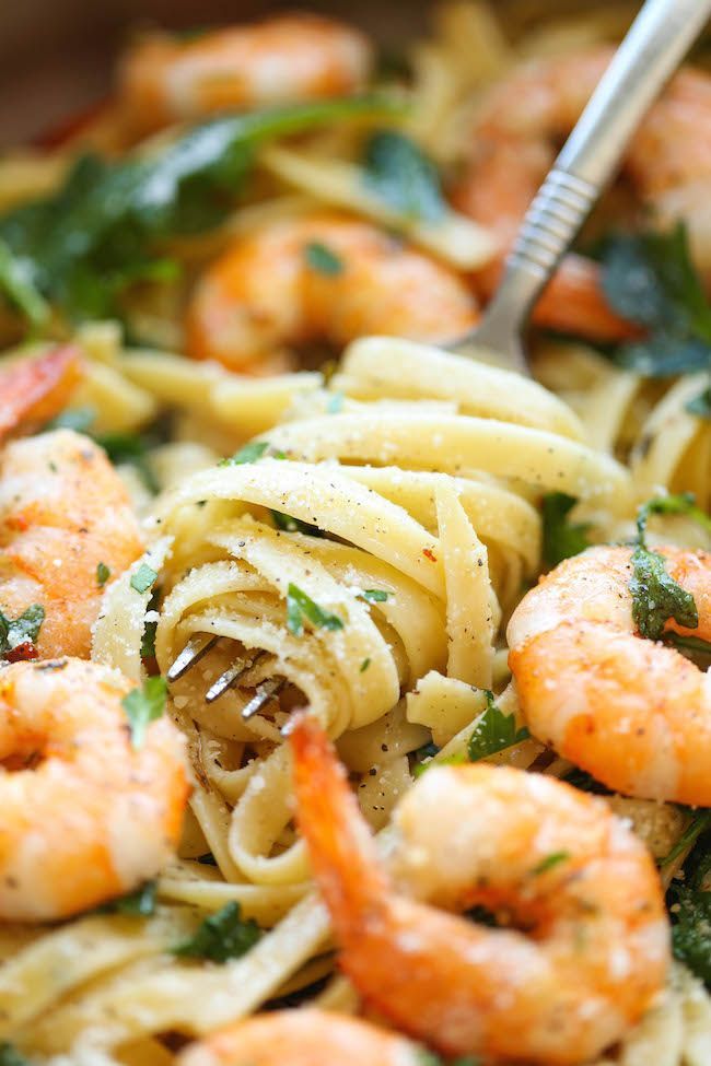 Garlic Butter Shrimp Pasta | Damn Delicious - INTENSE FOOD CRAVINGS