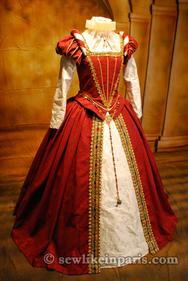 Elizabethan Red Gown Tudor Co