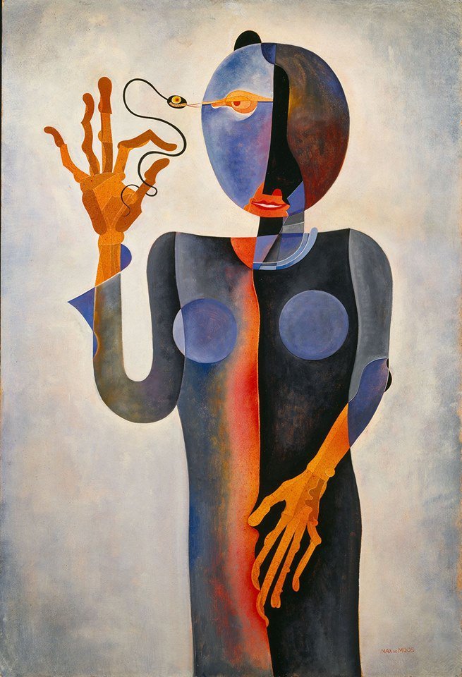 chorisarautrui:
â€œâ€œLe serpent magiqueâ€ Peinture surrÃ©aliste de lâ€™artiste Max von Moos -1930-
â€