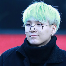 suga + green hair (icons) : Kpop for SNS!