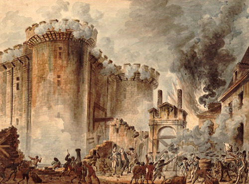 The taking of the Bastille, 18th century. [credit: Bibliothèque nationale de France, département Estampes et photographie]