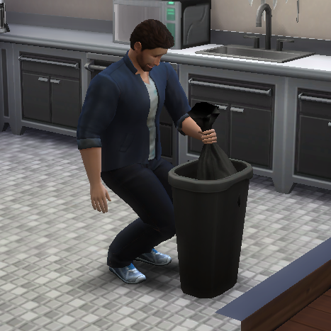 sims 4 ps4 trash can