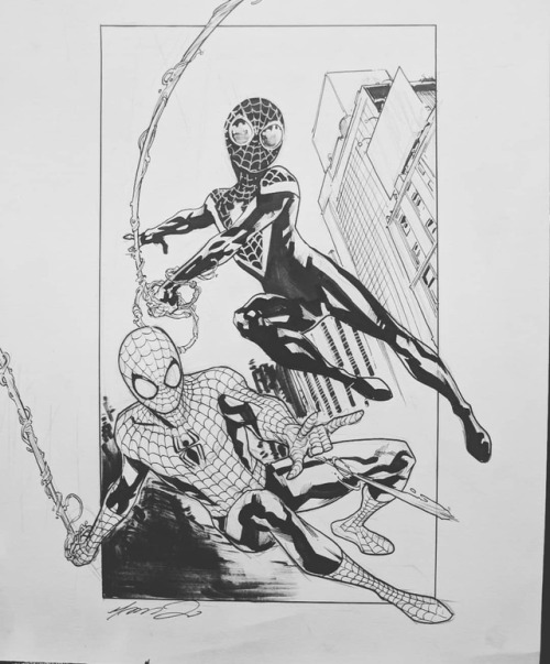 Miles and Peter#commissionspam #theraidstudio #Spider-Man...