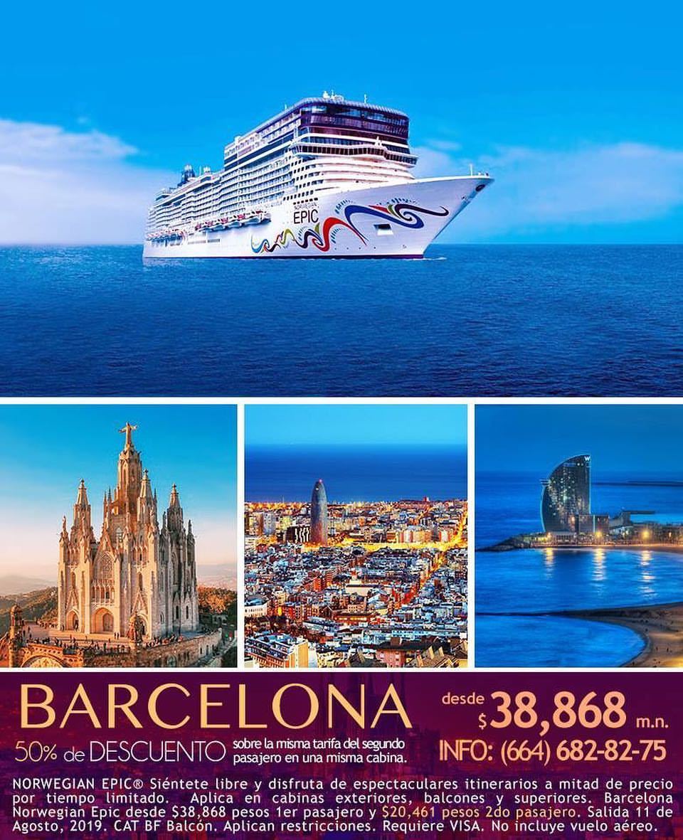 Lobato Tours — Crucero por BARCELONA con NORWEGIAN EPIC® desde...
