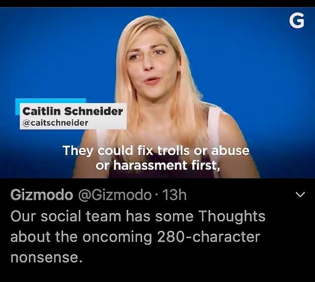 Twitter chitter chatter What does the Gizmodo 
