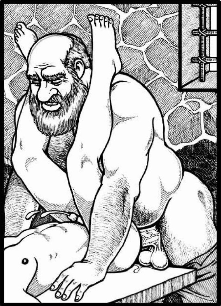 Gay Porn Drawings - Drawings of sexy oldermen - Page 2