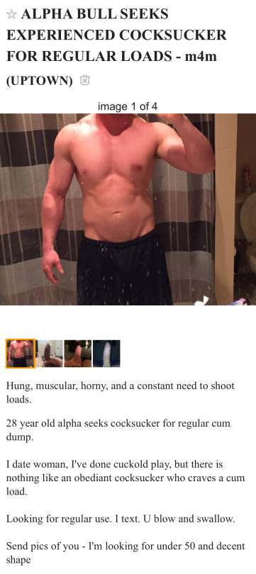 Craiglist Fag Sucking Cock