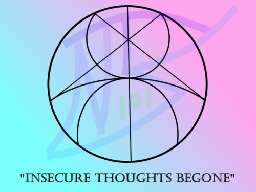 strangesigils:“Insecure Thoughts Begone”Have a stone,...