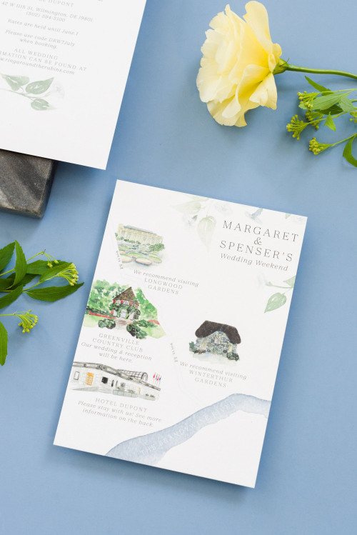 Margaret + Spenser’s soft lunar invitation suite | One and Only Paper Custom Wedding Invitations