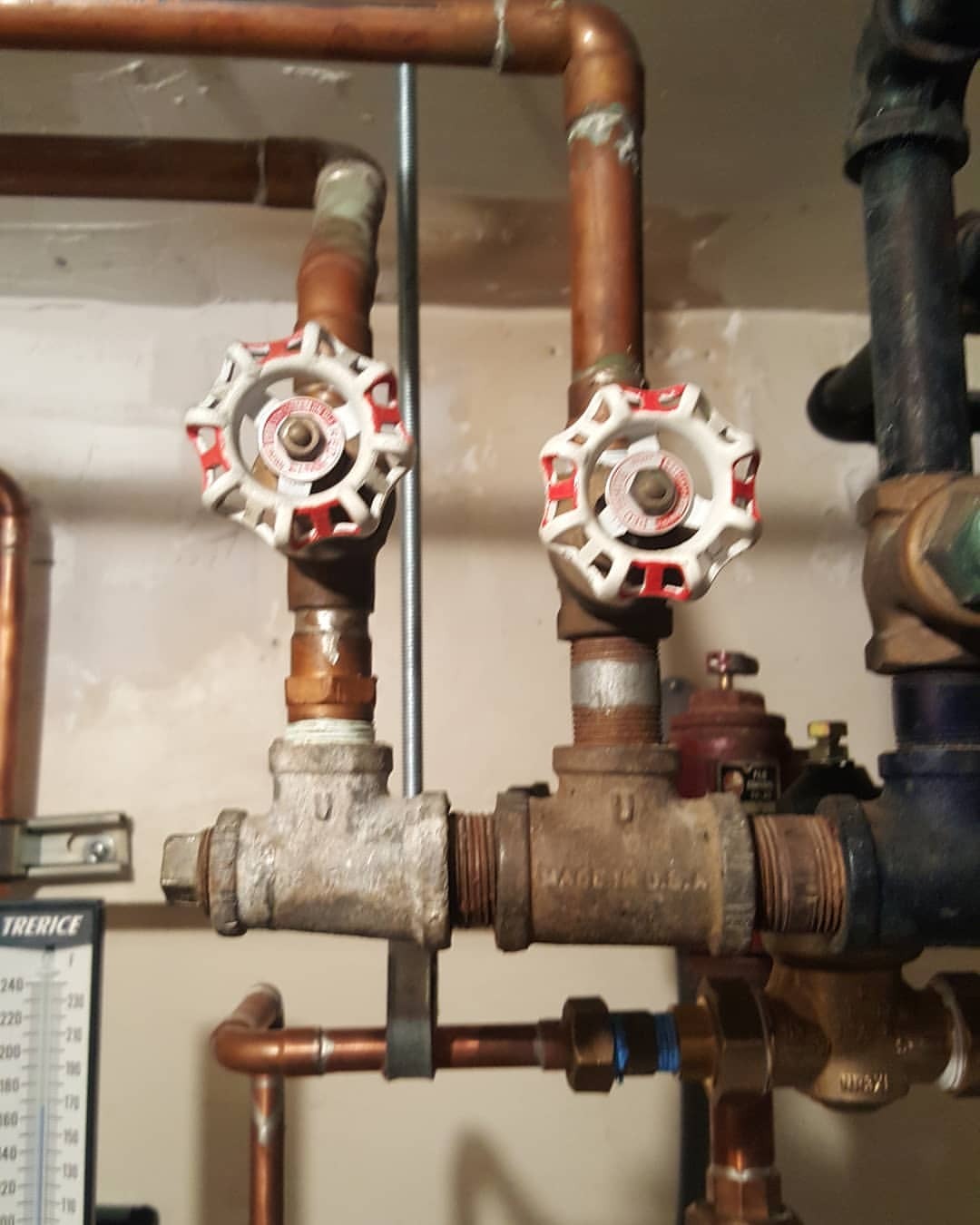 Air Conditioning & Heating Repair Company — gate valves stuck closed ...