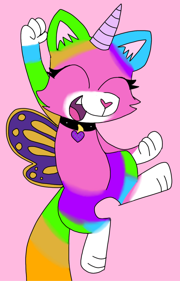 Download rainbow butterfly unicorn kitty on Tumblr