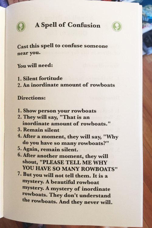 obviousplant:I made a book of “magic spells” and left it at a...