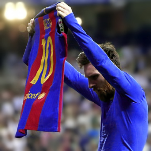 barcelonaesmuchomas:Lionel Messi celebrates after scoring his...