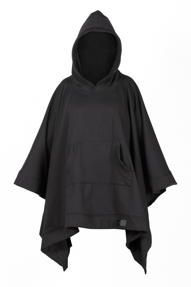 BlackMirror Poncho Hoodie Knight Black | BLACK MIRROR Clothing