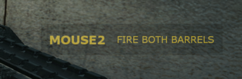 It’s a SPAS-12, it’s impossible to fire both barrels, seeing as...