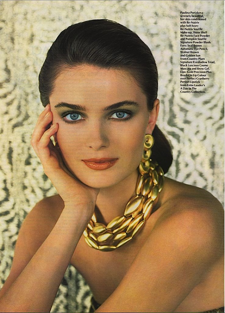 Paulina Porizkova For Vogue Uk October 1989 Fashion In Images 0769