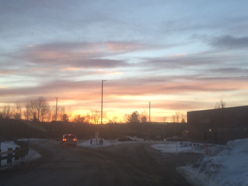 These past few mornings when I get to school have been so pretty