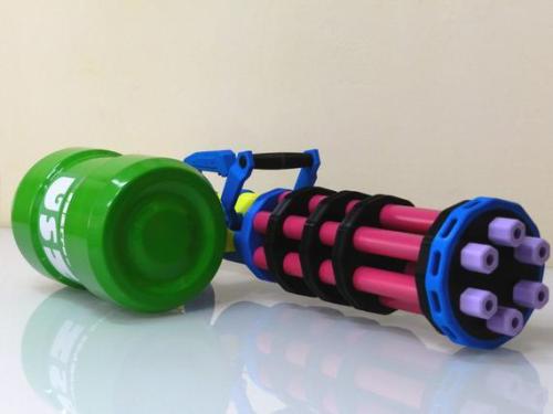 retrogamingblog:3D Printed Splatoon Weapons made by PurplePuma