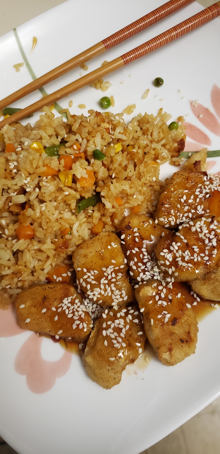 Shitfaced On Plant Based Gardein Mandarin Chicken With