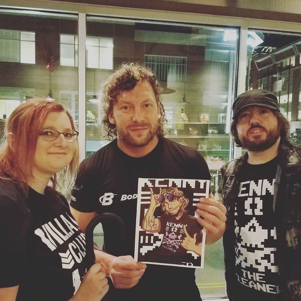 KENNY OMEGA SIGNED MY DRAWING AND HE LIKED IT WHAT...