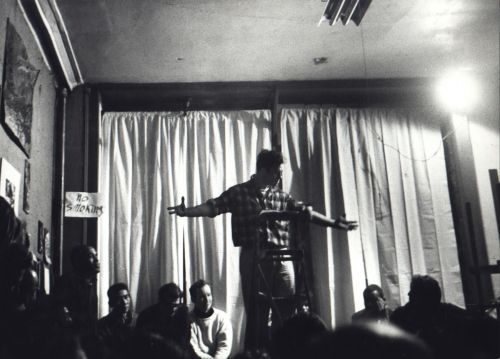 oldnewyorklandia:Fred W. McDarrahJack Kerouac Reading Beatnik...