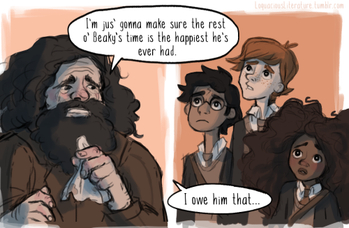 loquaciousliterature:Nobody bad-mouths Hagrid on Hermione’s...