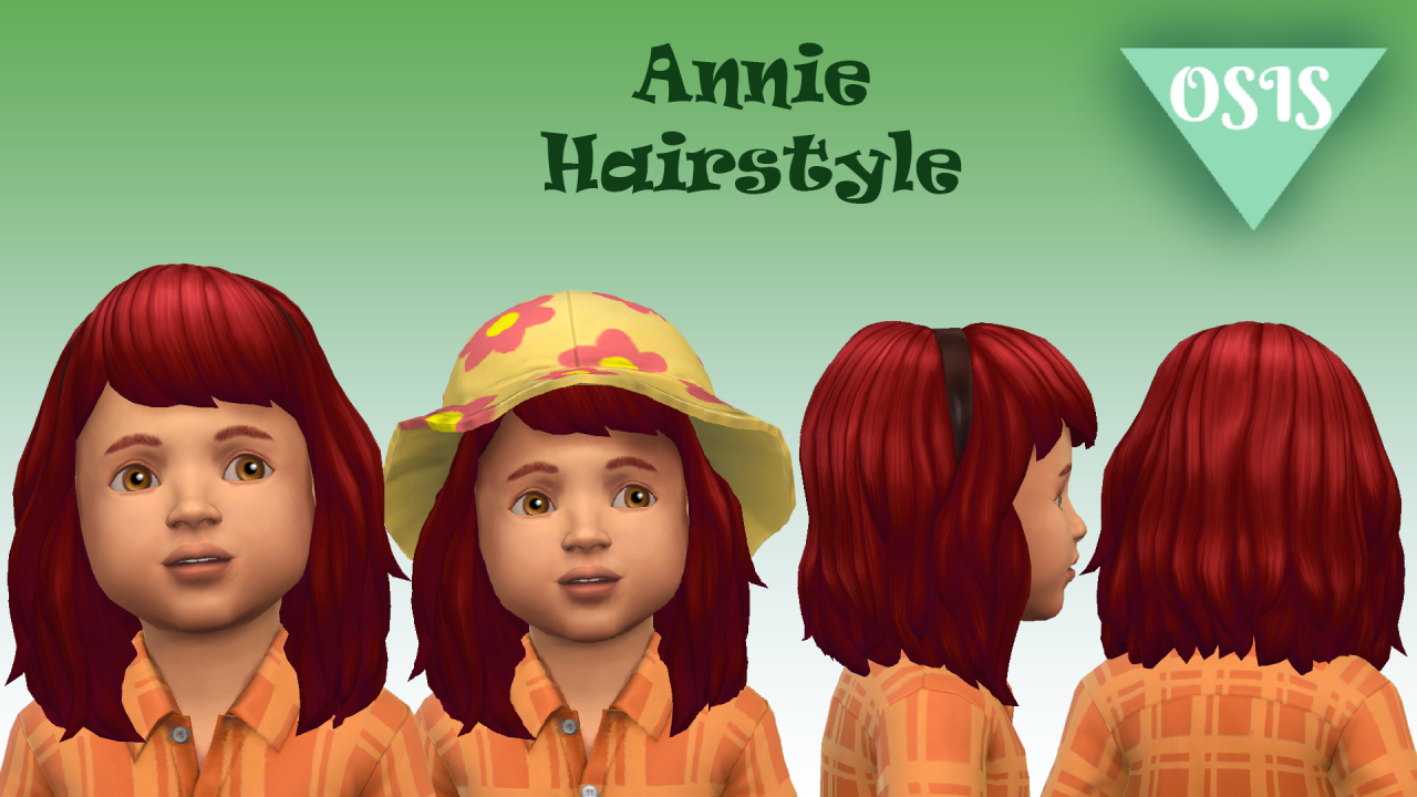 toddler annie wig