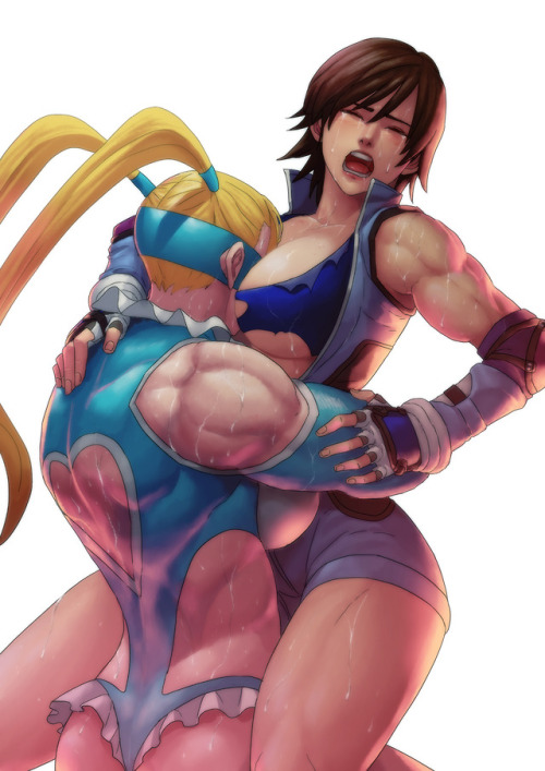 musclegirlart:R Mika vs Asuka byFauzy