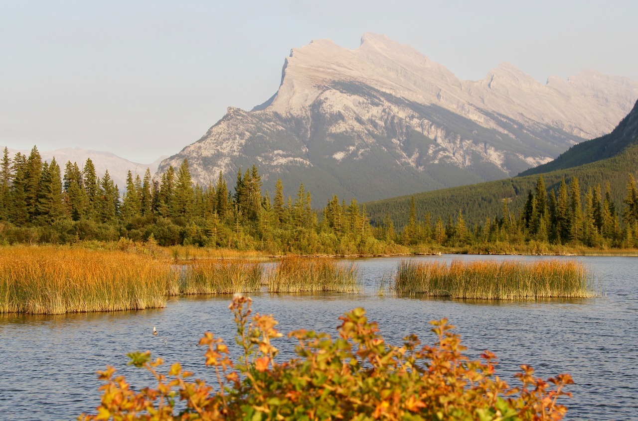 The Vermilion Lakes are in Banff National Park,... - Earl & Lady Gray's ...