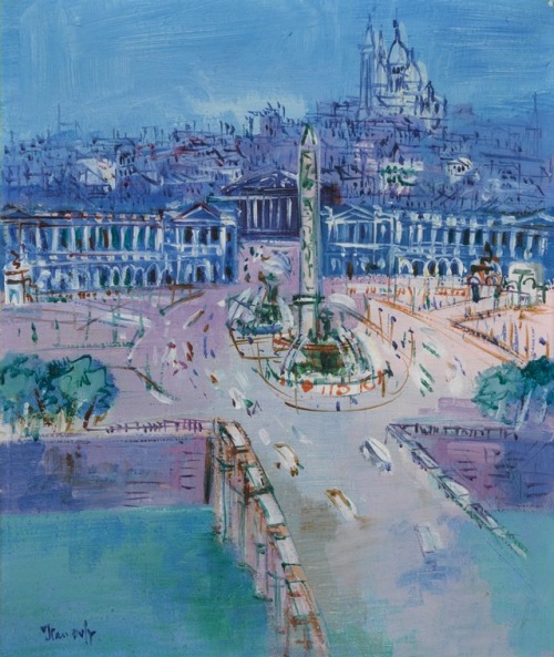 terminusantequem:Jean Dufy (French, 1888-1964), LA PLACE DE LA...