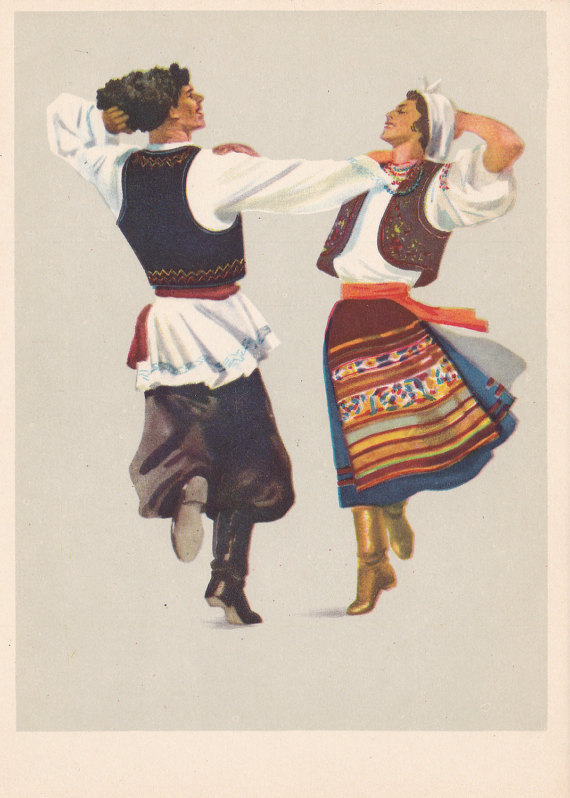 Moldova traditional dance postcard (1957)
Listed on Etsy: http://ift.tt/2kDwazY