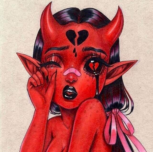 20+ Latest Tumblr Aesthetic Demon Girl Drawings Egirl