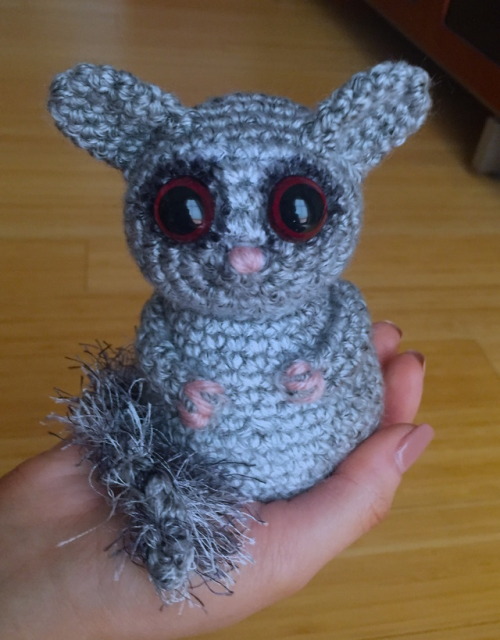 tamigurumi:Amigurumi Bushbaby designed and crocheted by me :)