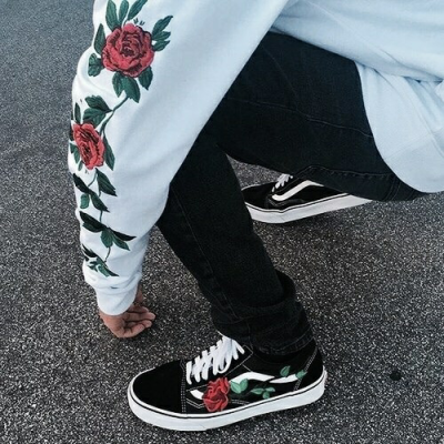 rose vans aesthetic