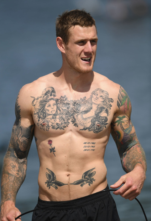 football player tattoos | Tumblr