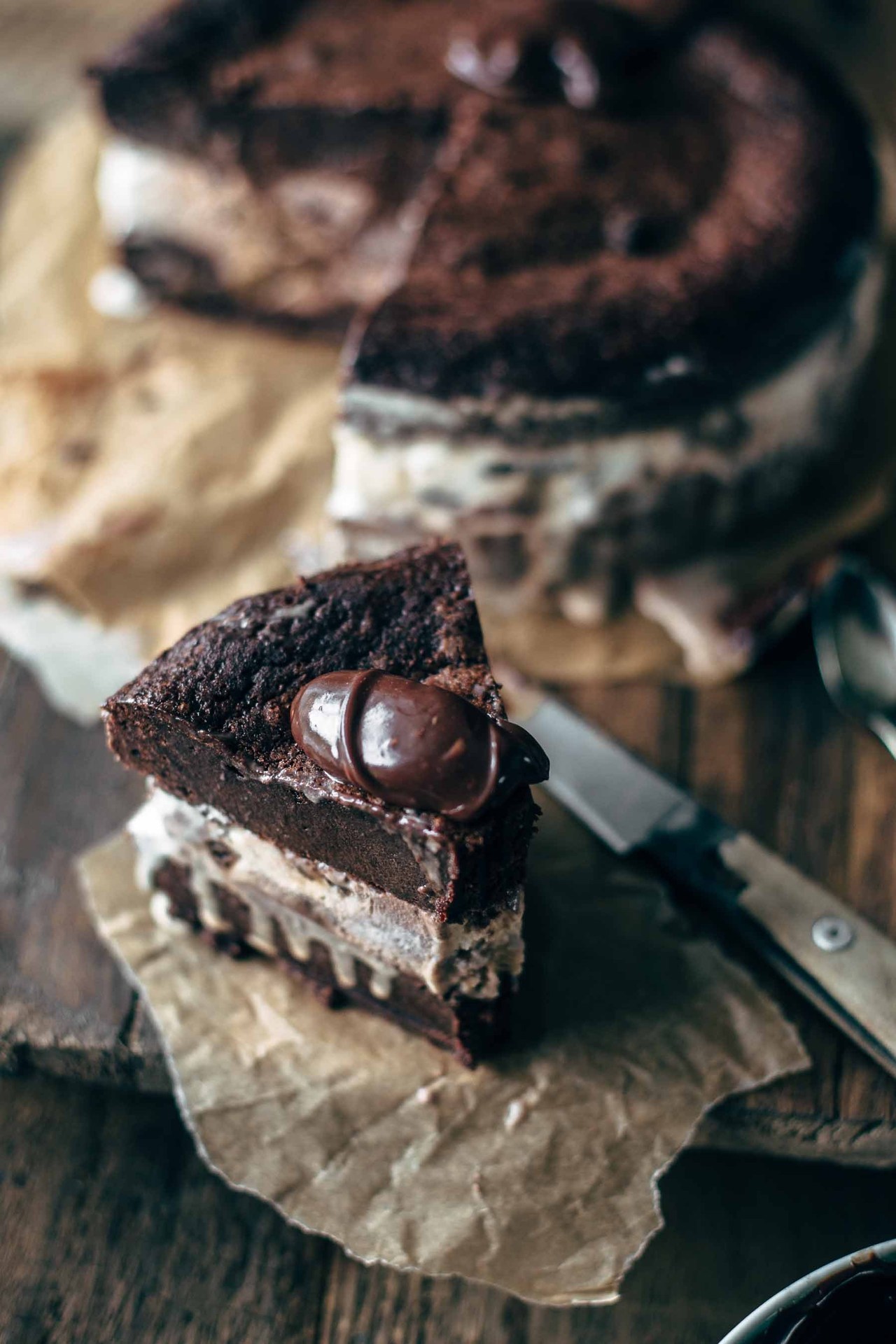 NCBRUH  fullcravings Brownie  Ice  Cream  Cake  Recipe