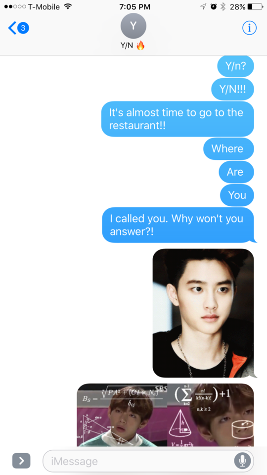 KPop Imagine Texts — Jin and Namjoon trying to find Y/N