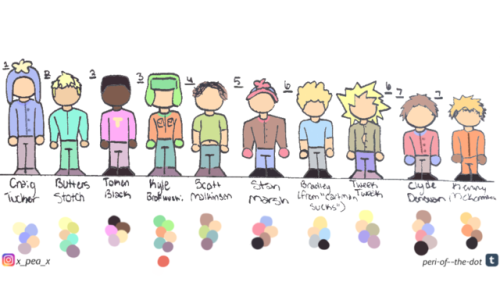 South Park Height Chart