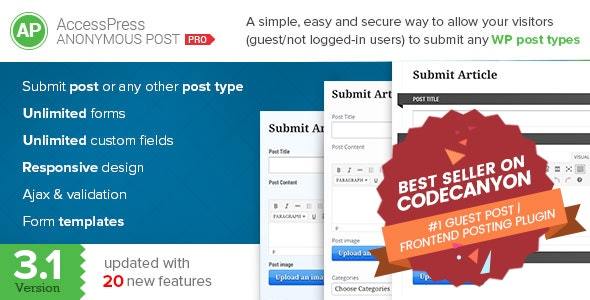 AccessPress Anonymous Post Pro v3.2.7 Nulled