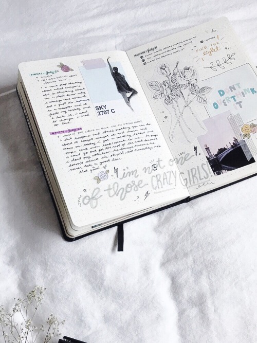 stillstudies:½ of my two-page spread this week and a cute new...