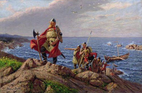 vikings-brasil:Leif Eriksson Discovers America (Hans Dahl,...