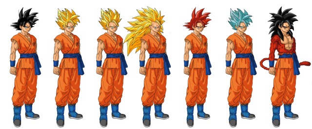 Endless Panorama — The many different forms of a Saiyan.