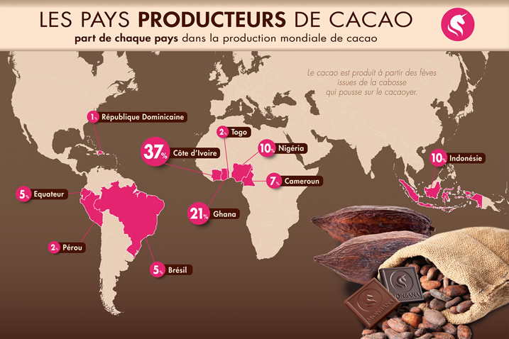 Les pays producteurs de cacao