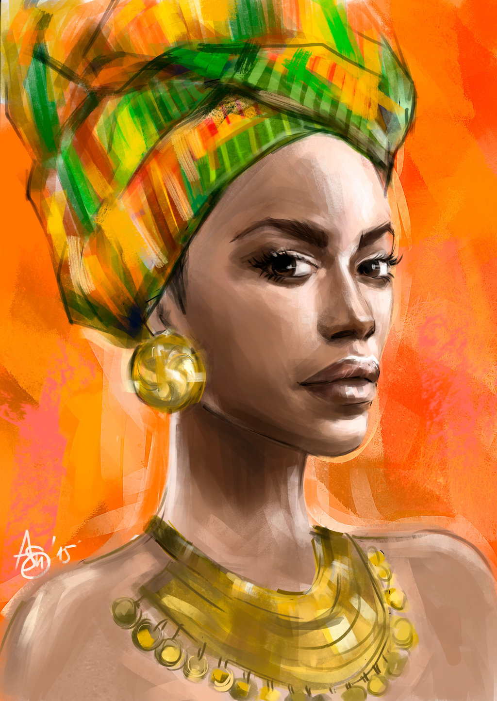 Fyblackwomenart African Woman By Beautiful Women Of West Africa