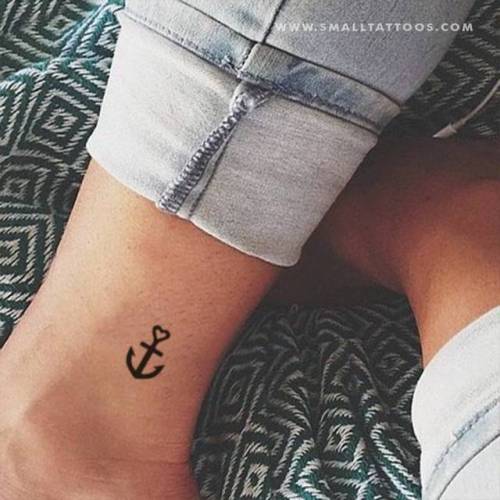 Small anchor temporary tattoo, get it here ►... nautical;heart;travel;love;anchor;temporary
