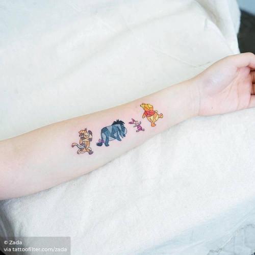 By Zada, done at Mini Tattoo, Hong Kong. http://ttoo.co/p/227105 film and book;small;winnie the pooh;tiny;disney;cartoon;ifttt;little;inner forearm;zada;medium size