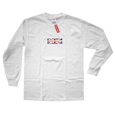 Supreme Museum Supreme Union Jack Box Logo Longsleeve Tee